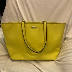 Yellow Kate Spade tote